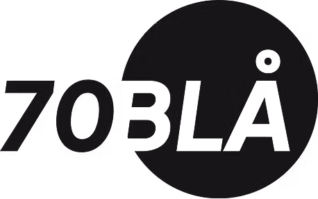 70 Blå logo