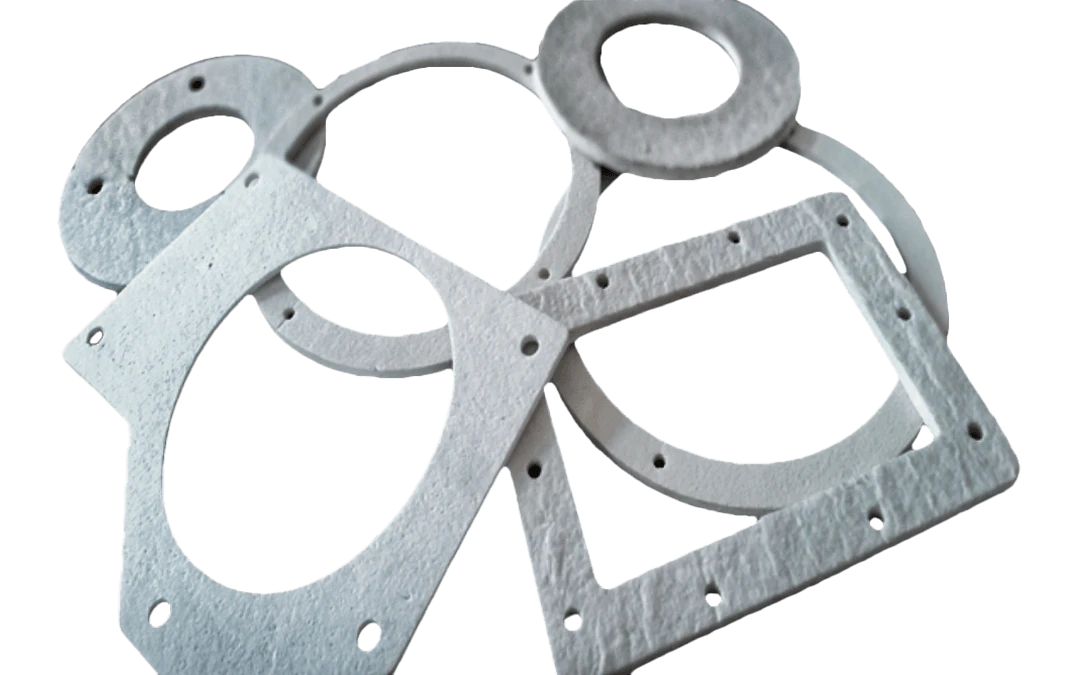Die cut ceramic paper pieces