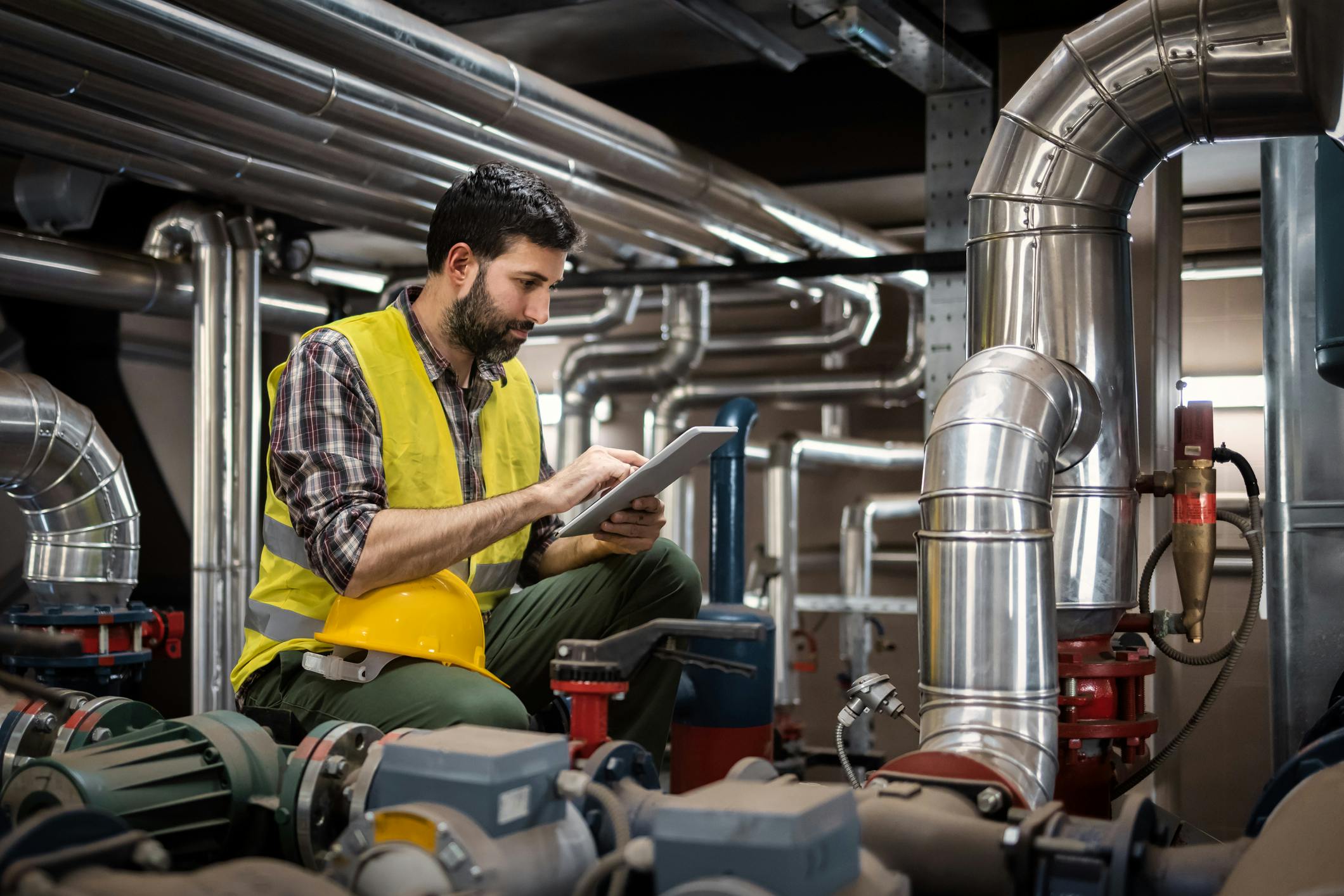 Inspection of industrial equipment