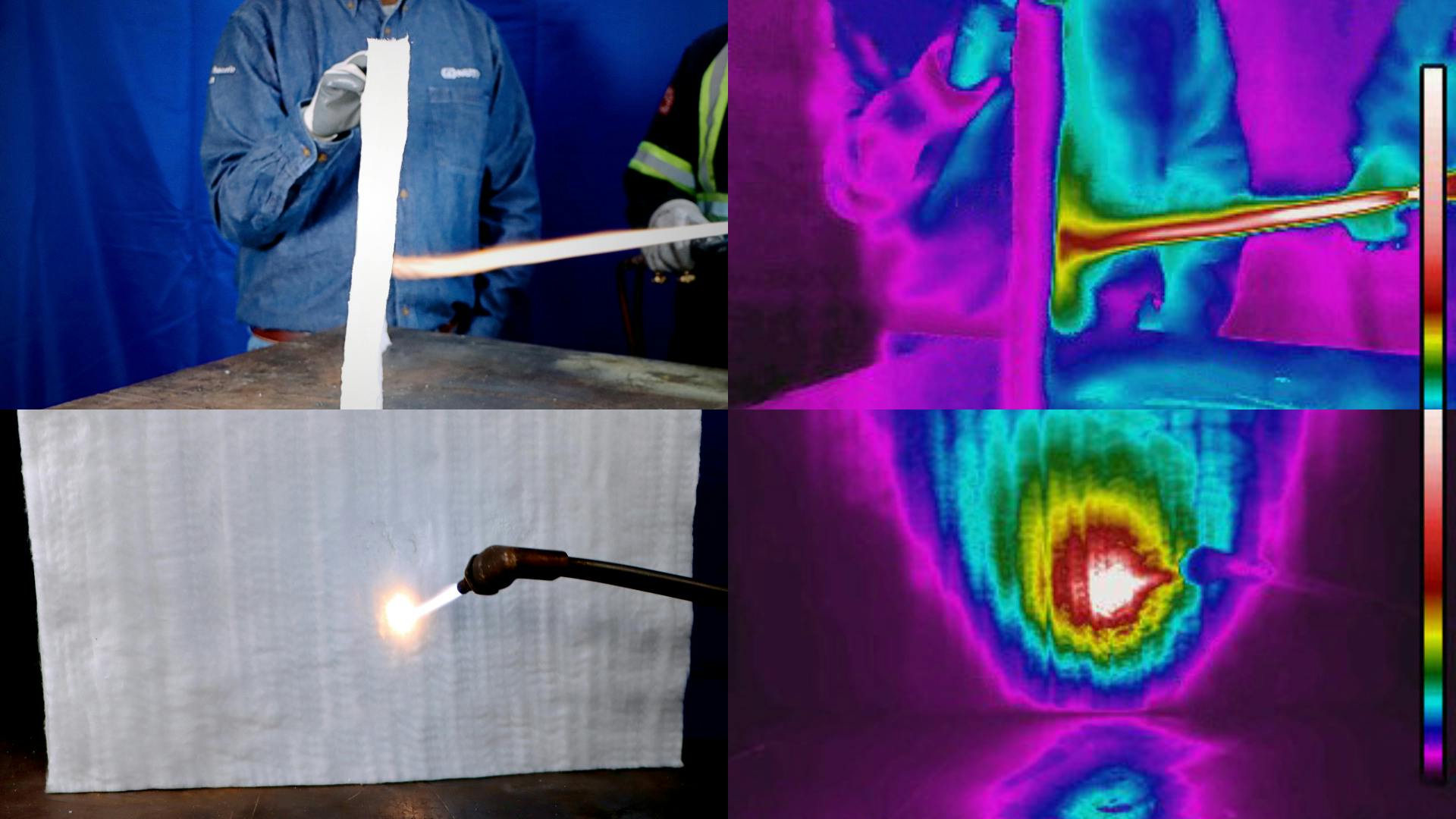 Thermal imaging cameras in thermal insulating materials