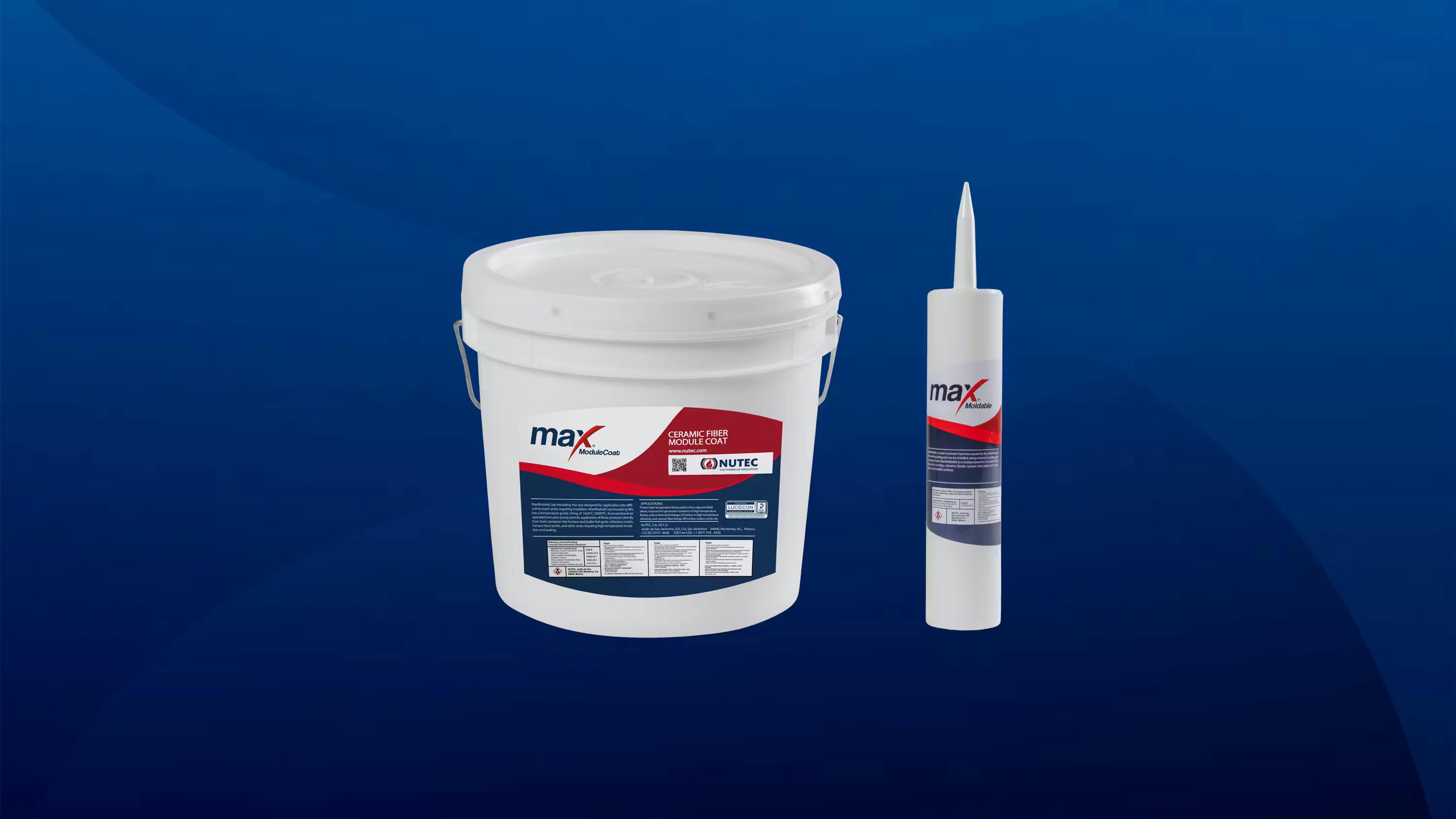 NUTEC's refractory ceramic fiber coatings and mixes portfolio.