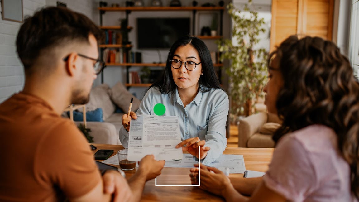 couple talk to financial adviser