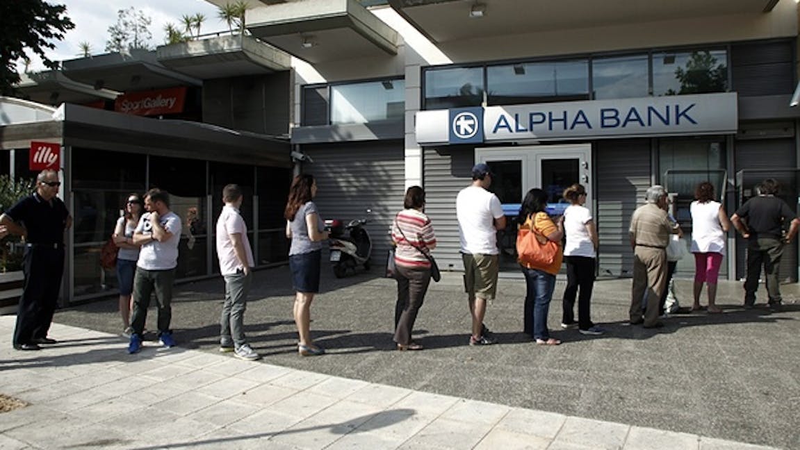 Greek bank queues