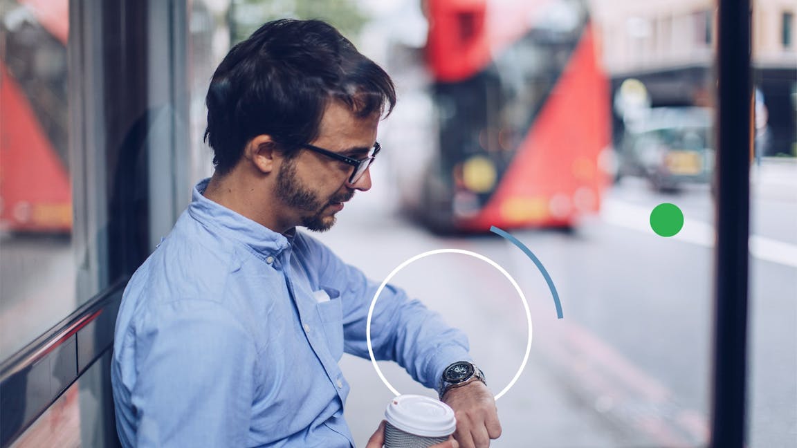 Man checking his watch