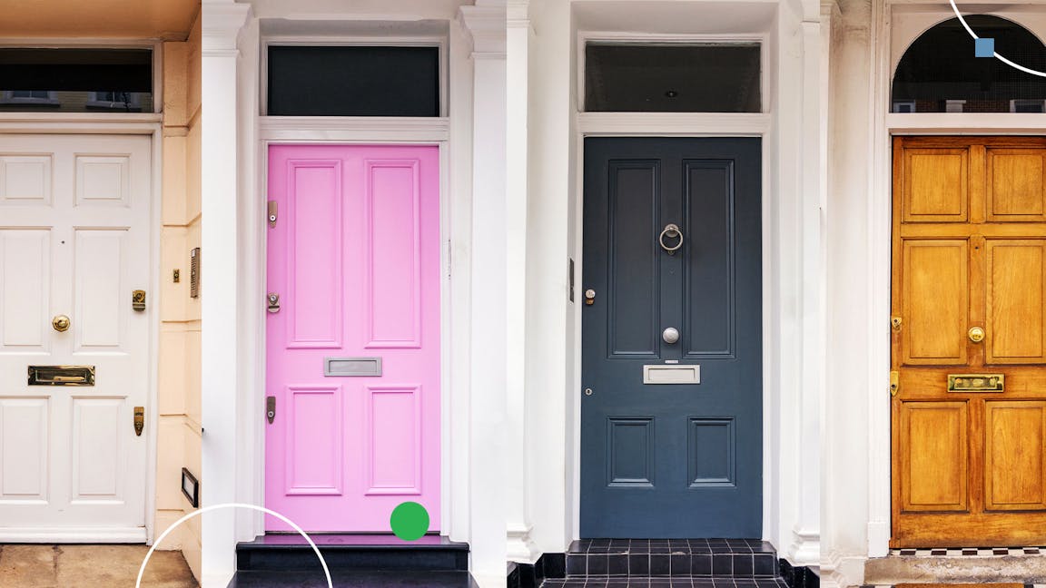 Multicoloured front doors