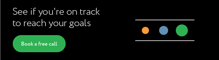 On track to reach your goals financial guidance banner