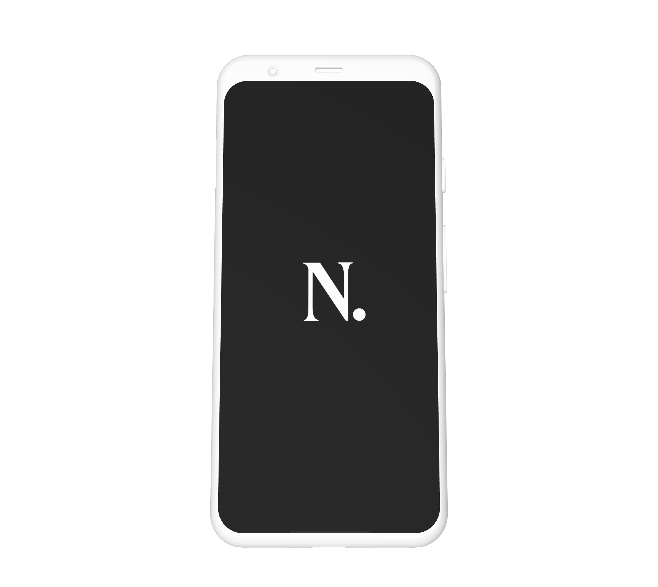 Mobile screen with nutmeg logo
