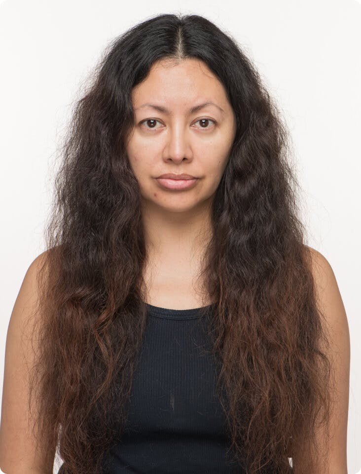 Kayla 6 months into taking Women's Vegan Hair Growth Nutraceutical. Results may vary.