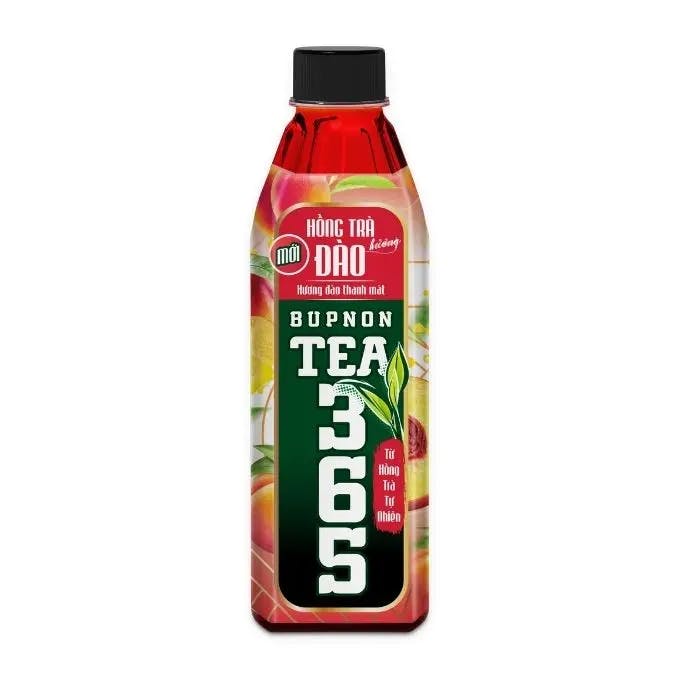 Trà đào đóng chai có đường