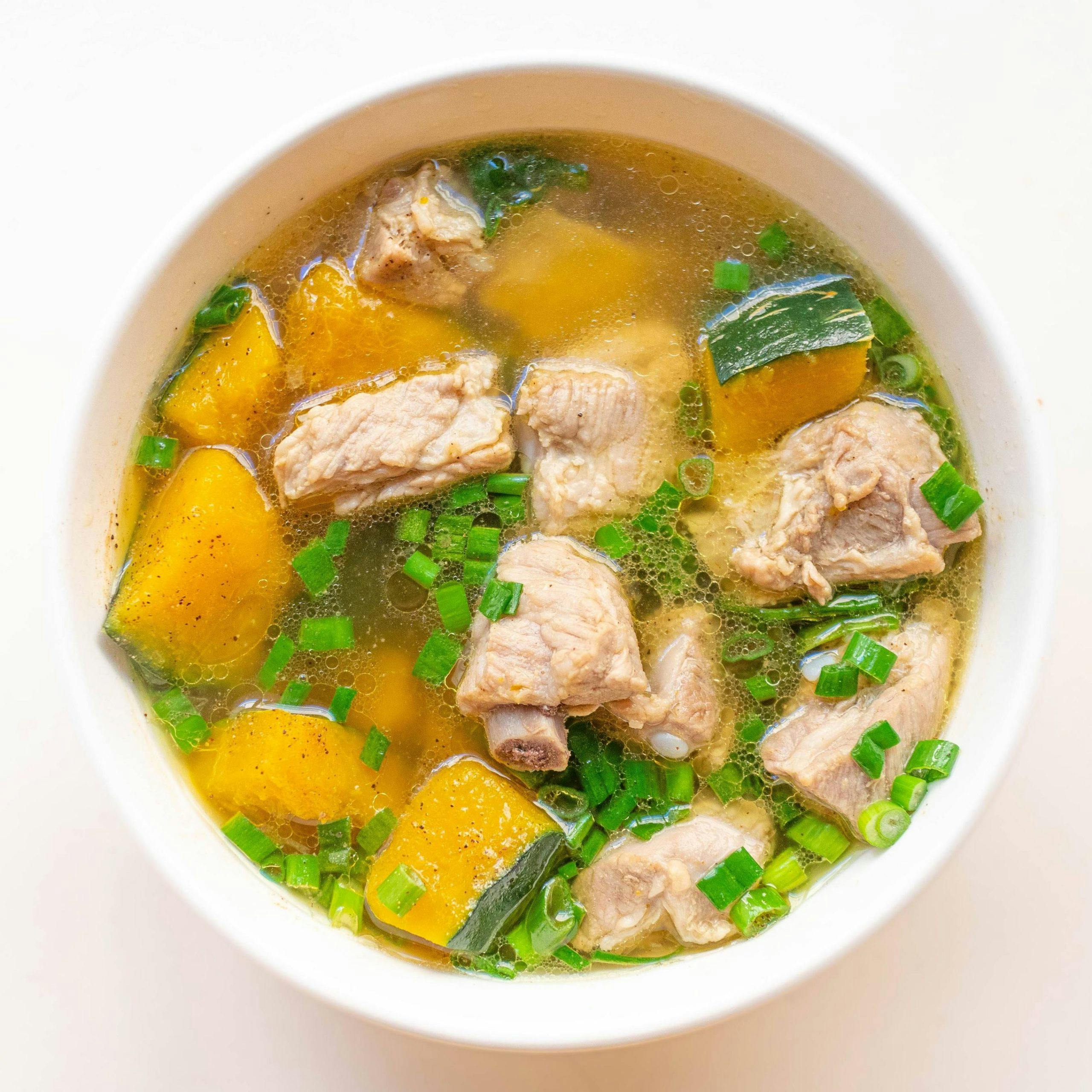 Canh bí rợ (bí đỏ)