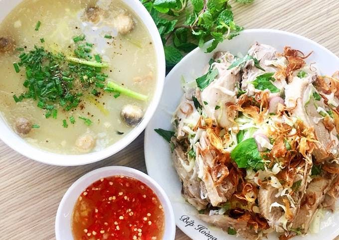 Cháo gỏi vịt