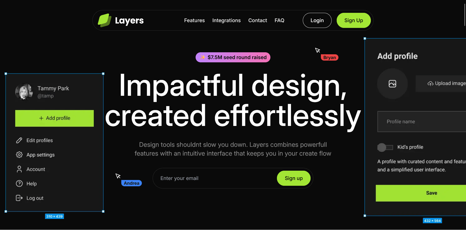 Layers SaaS Landing Page