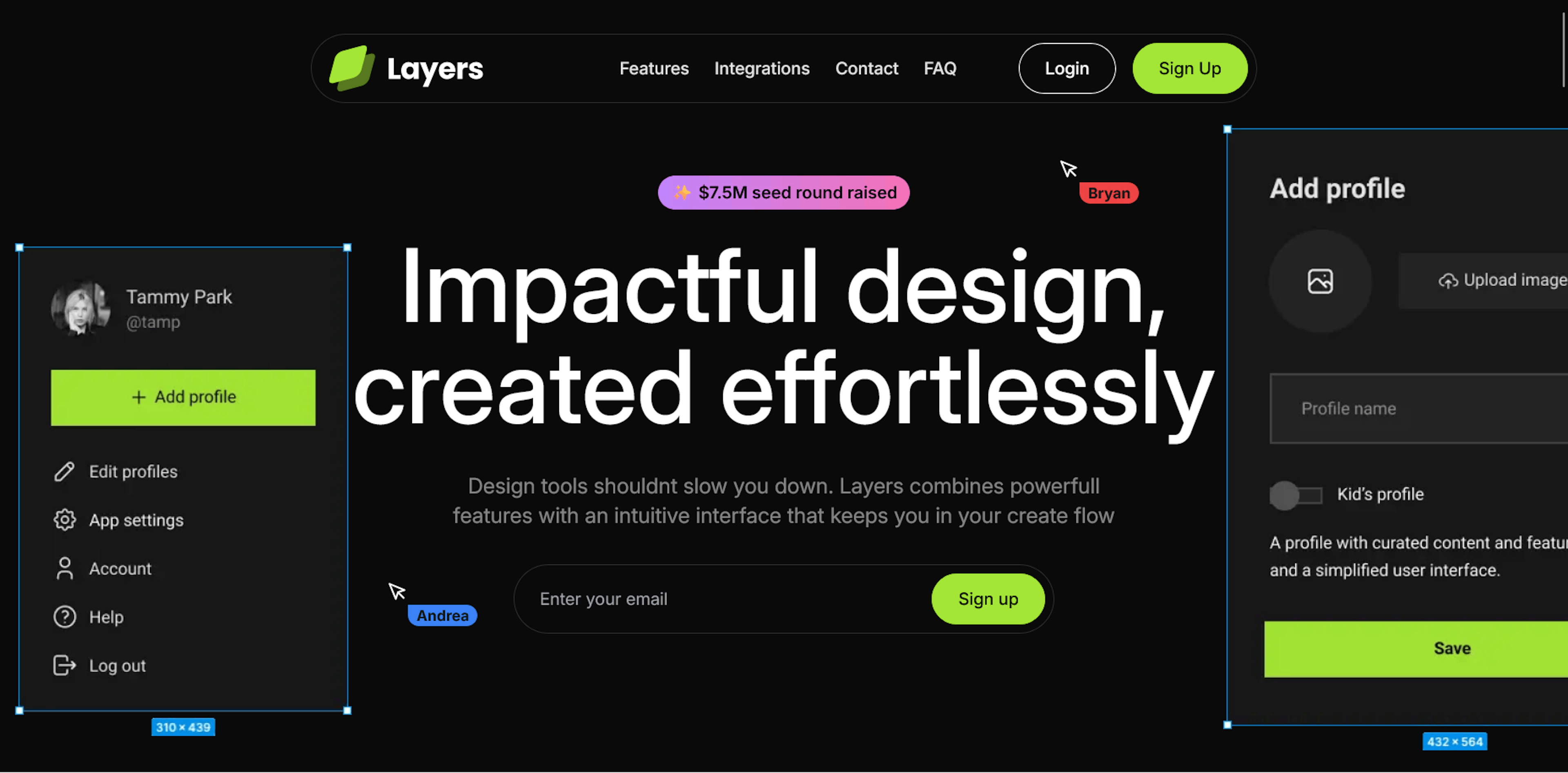 Layers SaaS Landing Page