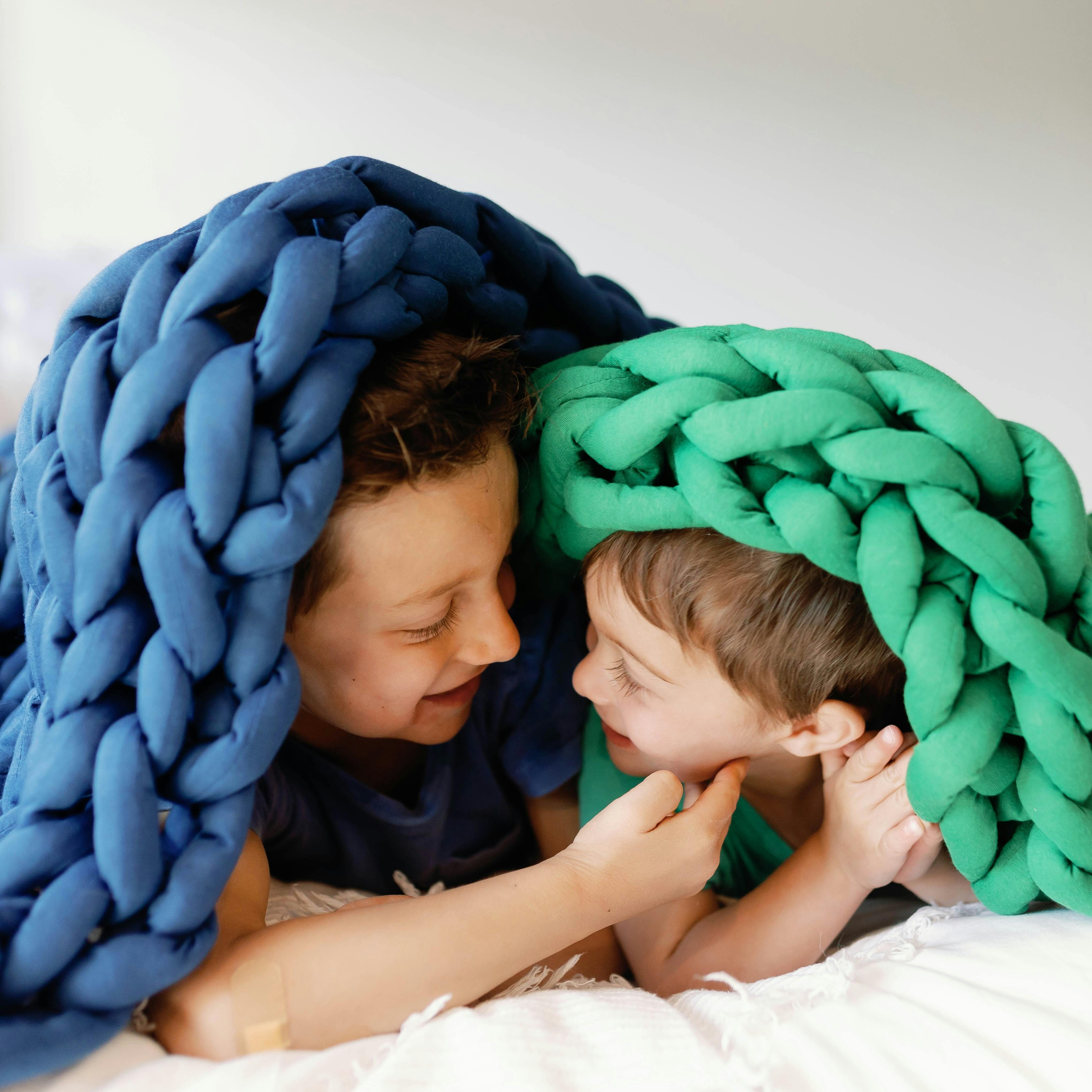 Emerald Nuzzie Knit Weighted Blanket