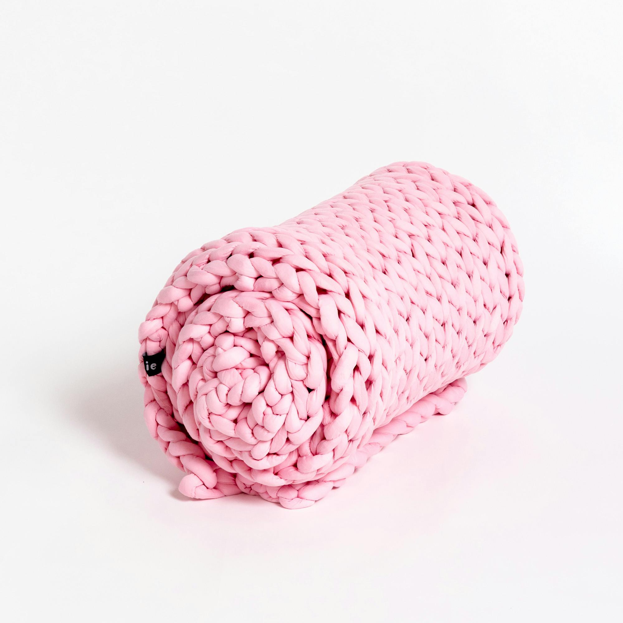 Rose Nuzzie Knit Weighted Blanket