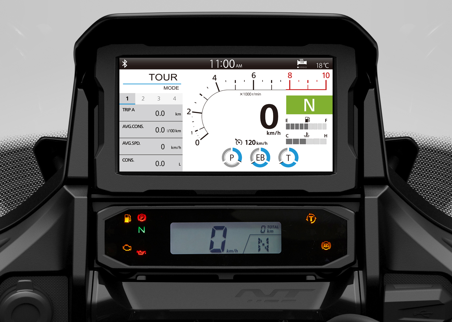 NT1100 upplýsingaskjár 