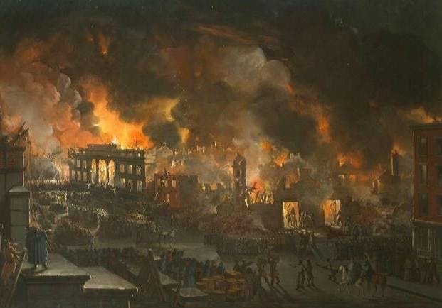 The Great New York Fire of 1776]