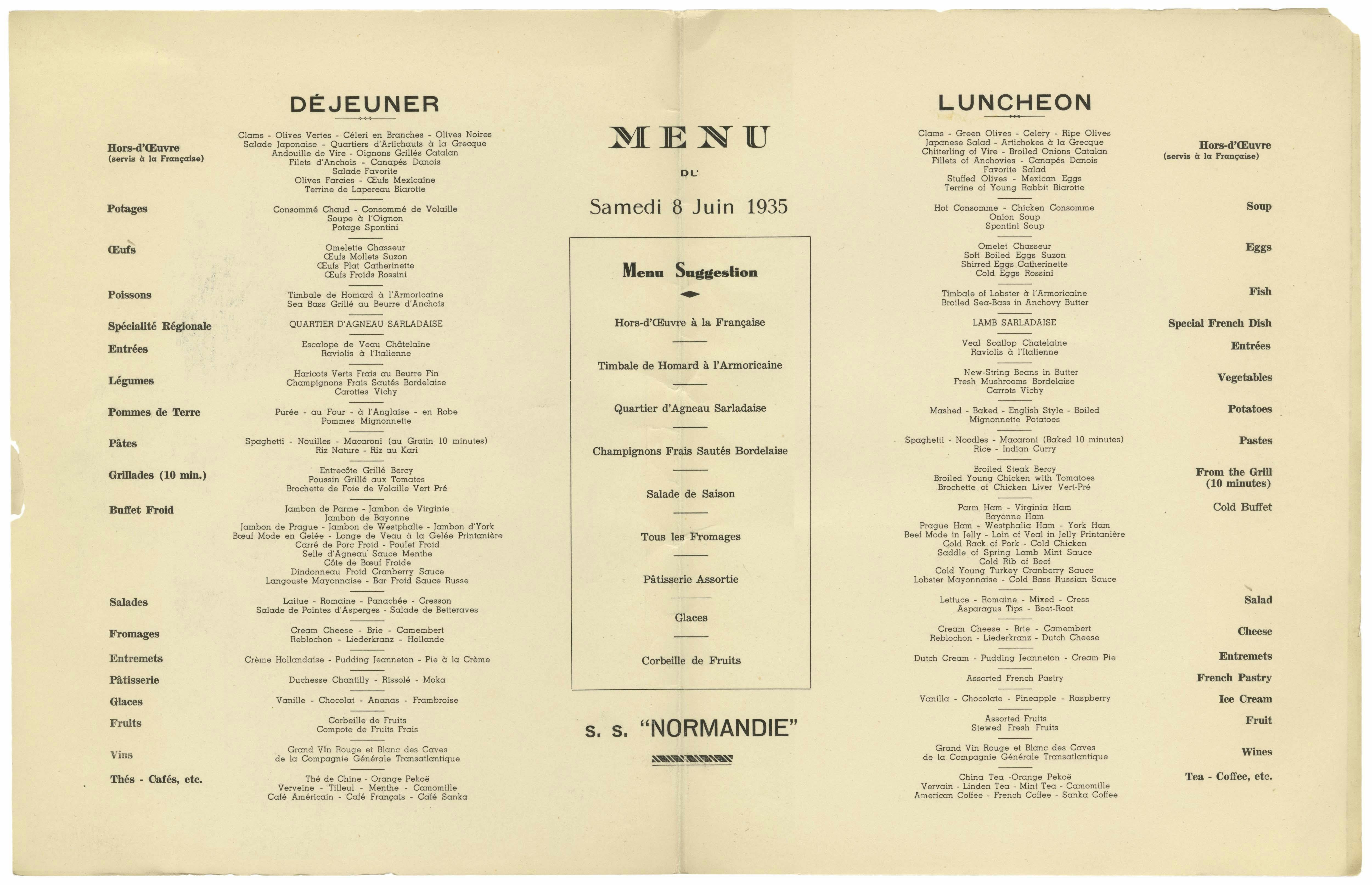 Dining in Transit: Modernism on the High Seas: The S.S. Normandie and ...