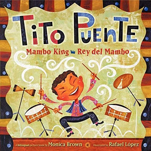 book cover of the children's book tito puente