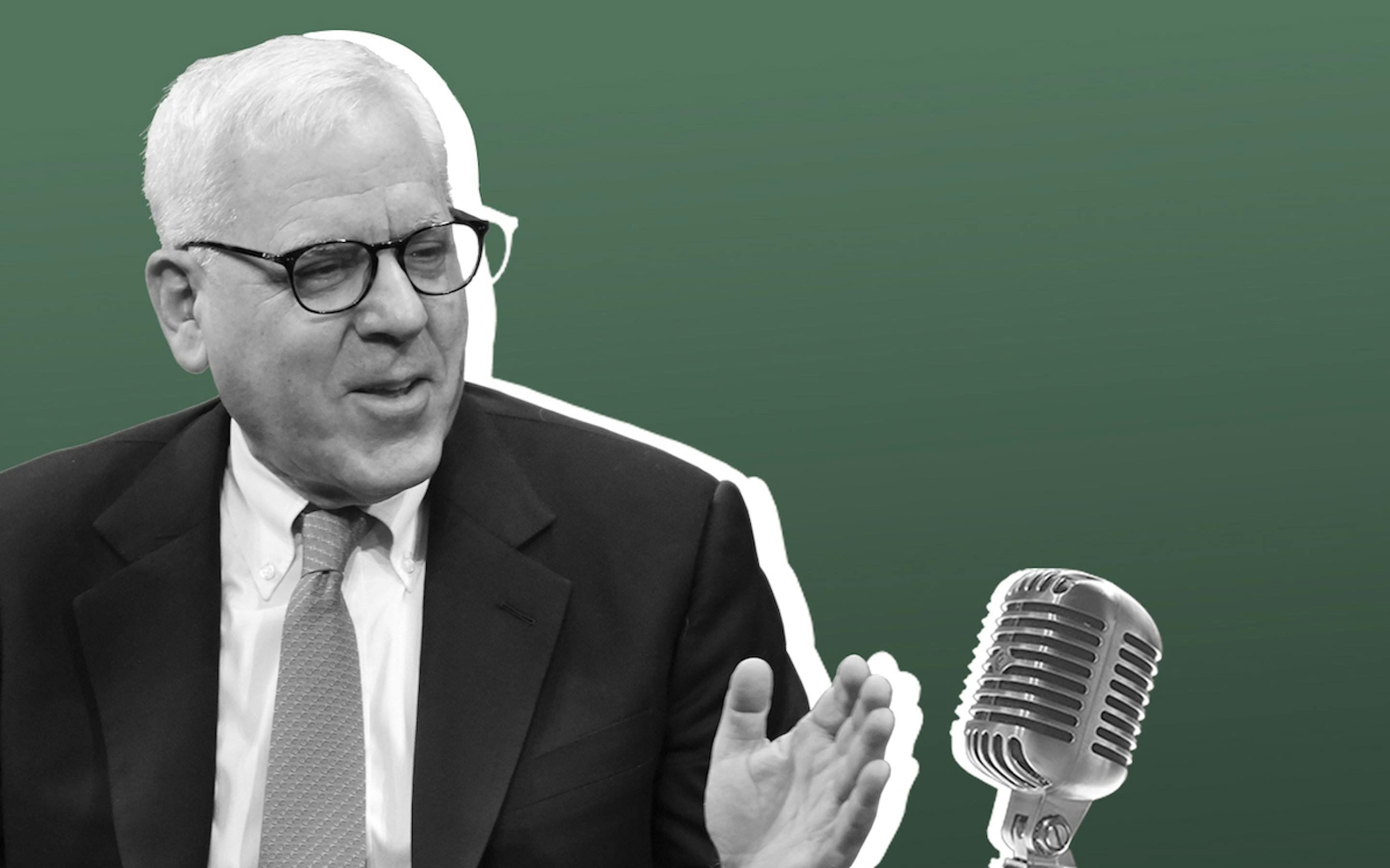 For the Ages Podcast key art with David M. Rubenstein