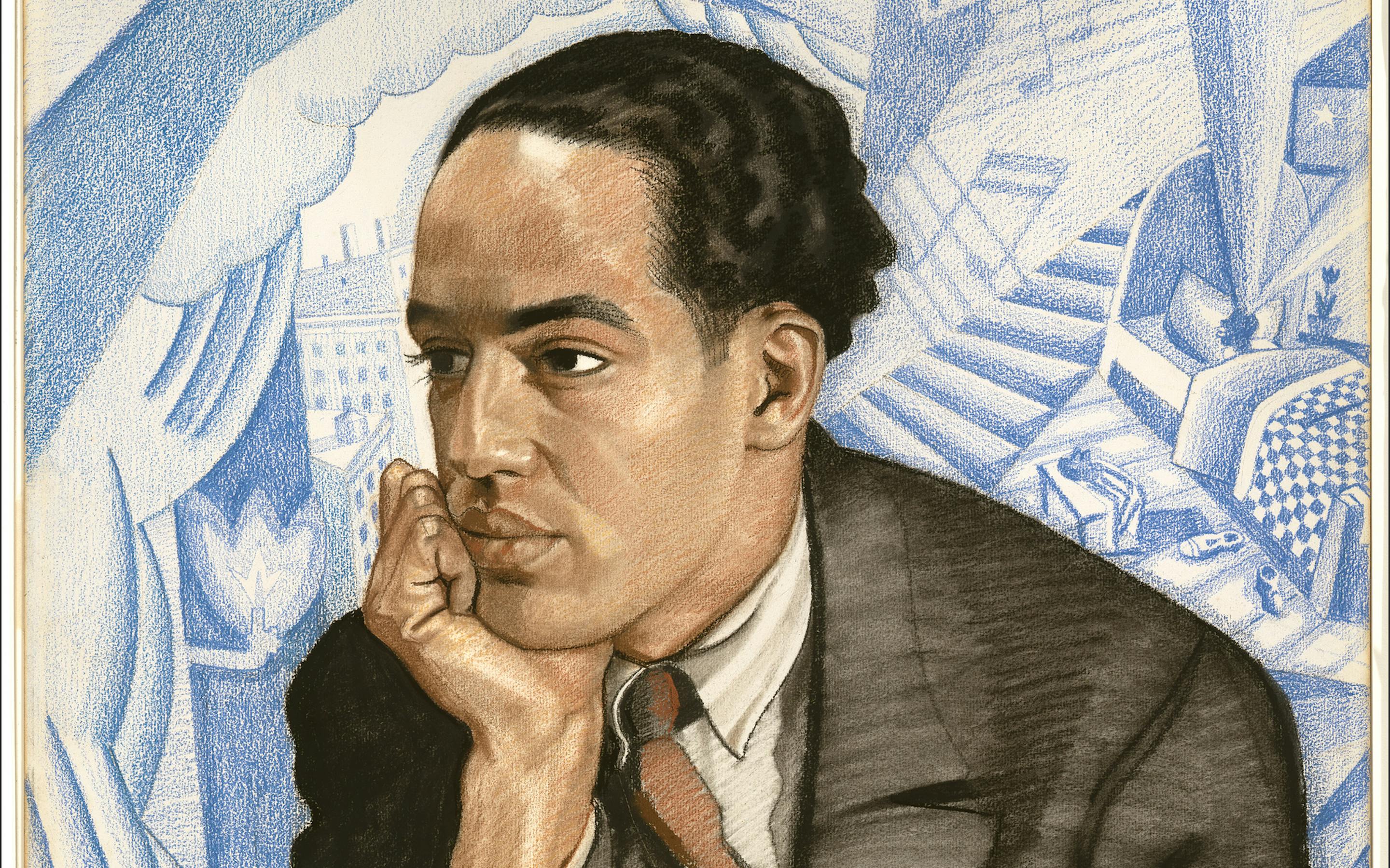 Winold Reiss, 1886–1953
Langston Hughes, ca. 1925
Pastel on illustration board
National Portrait Gallery, Smithsonian Institution; gift of W. Tjark Reiss, in memory of his father, Winold Reiss