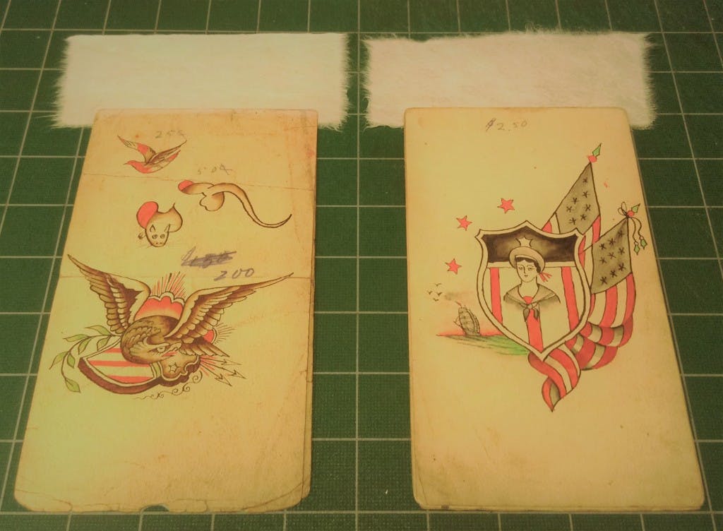From The Lab: Stabilizing A Tattoo Sketchbook