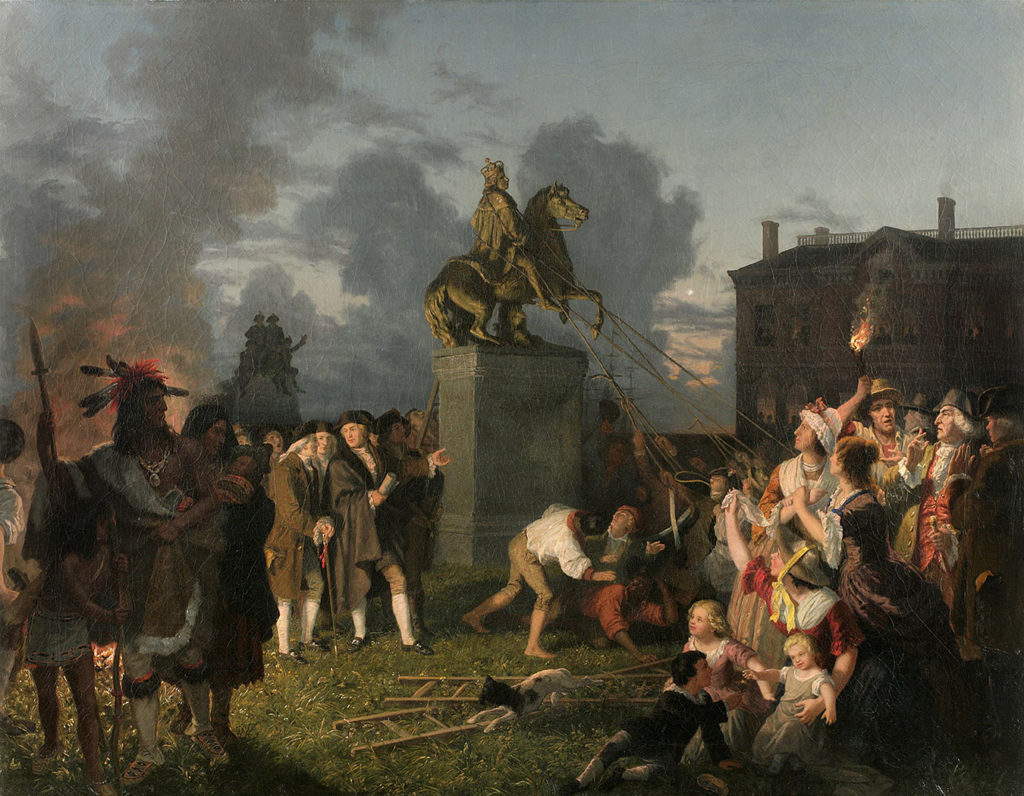 ジョージIii Statue 1776 自由のNsons Pulling Down The Statue Of New York After The Pulling Down the Statue of George III by the Sons of Freedom