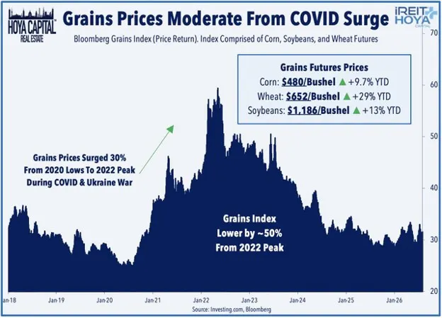 Grains Prices Moderate from COVID Surge
