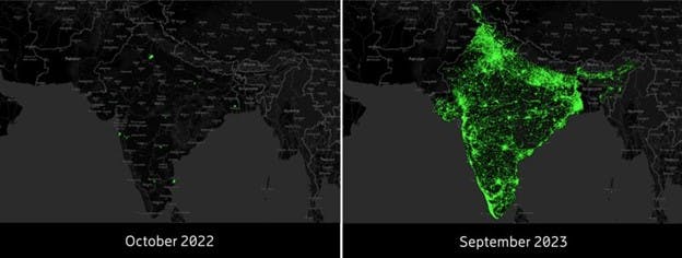 5G India Map Evolution