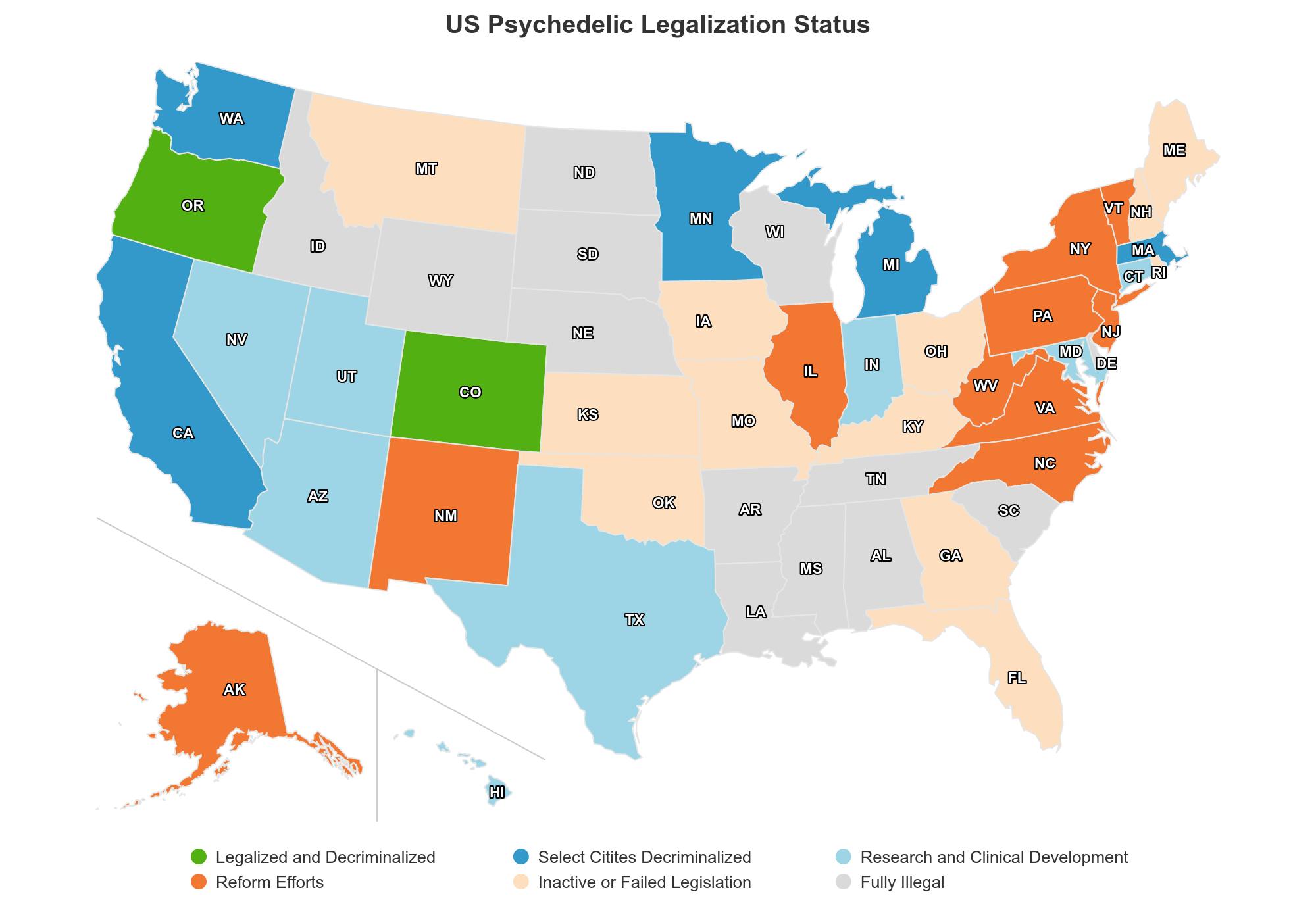 Psychedelics Map