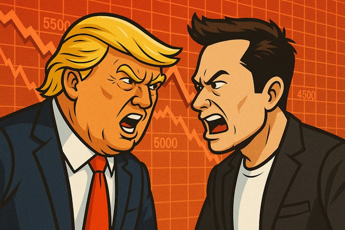 Musk Trump Feud ETFs
