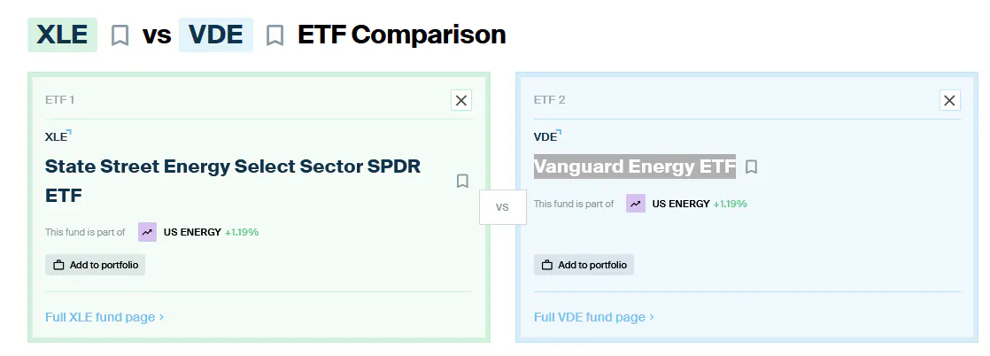 VDE XLE Comparison