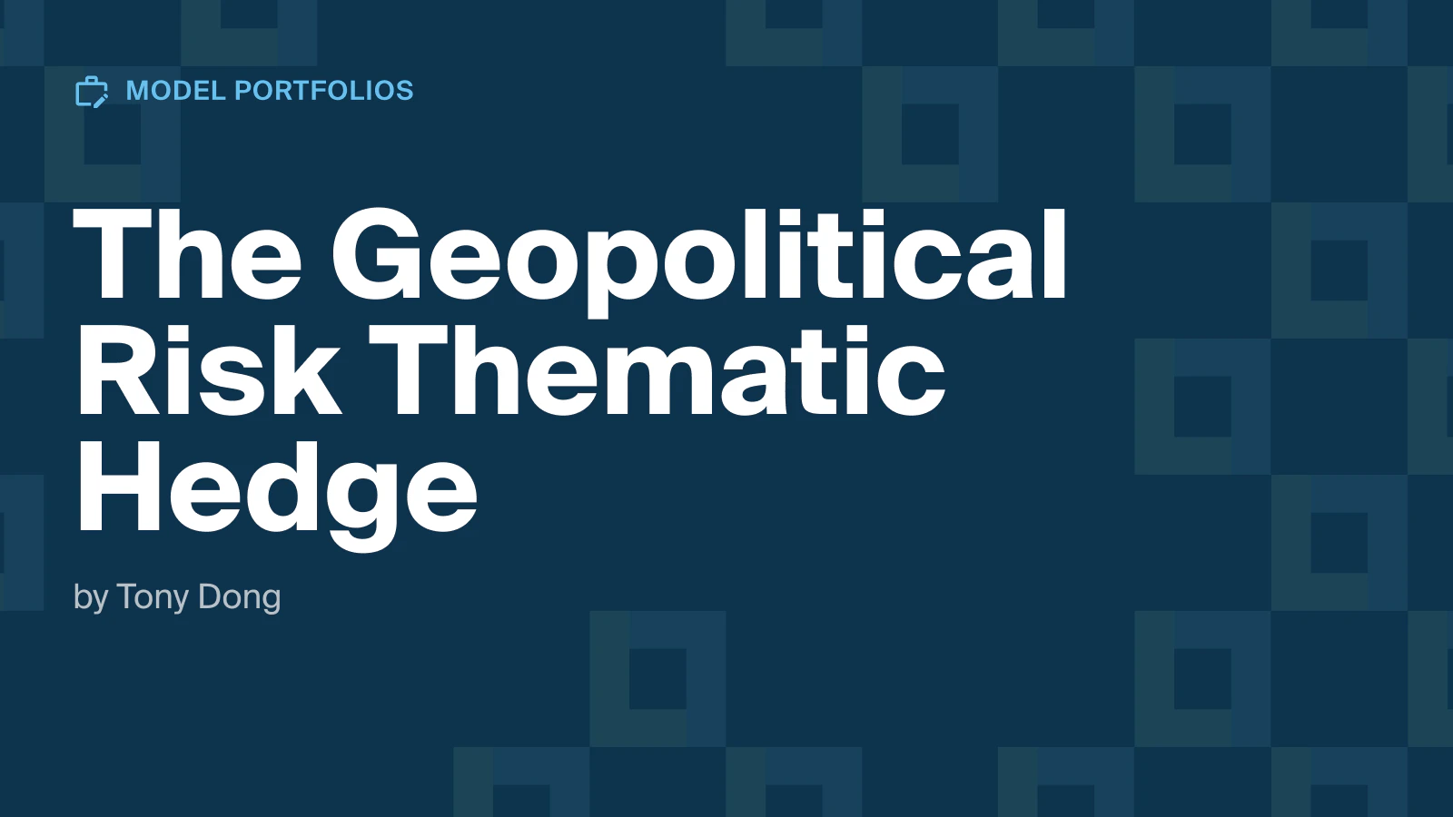 Geopolitcal Risk Thematic Hedge