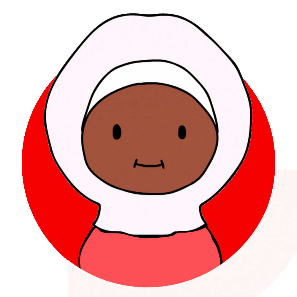 Woman with white hijab