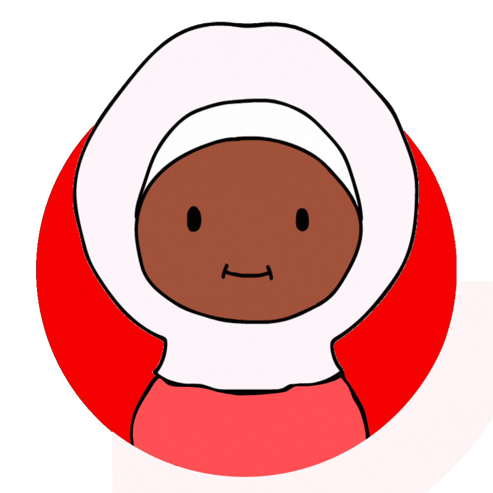 Woman with white hijab