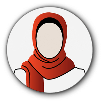 animation woman in hijab