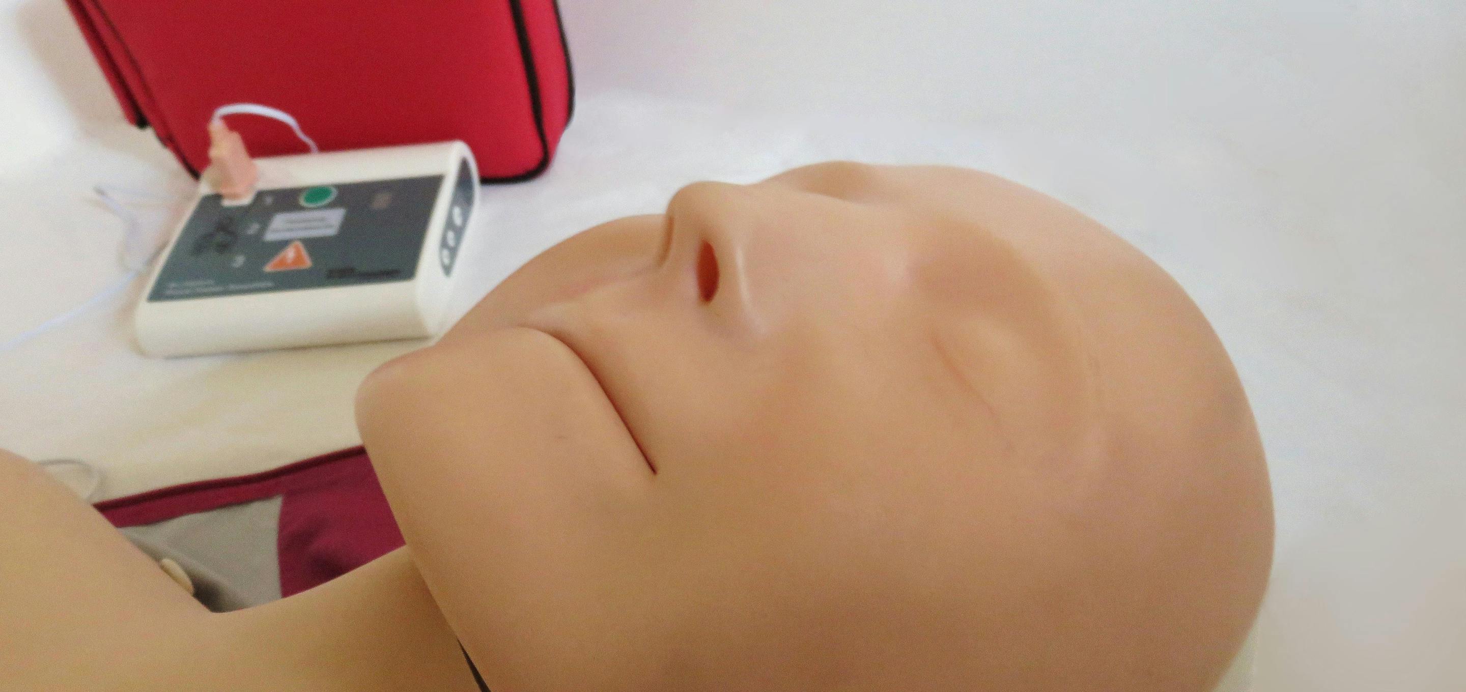 First Aid Dummy and AED