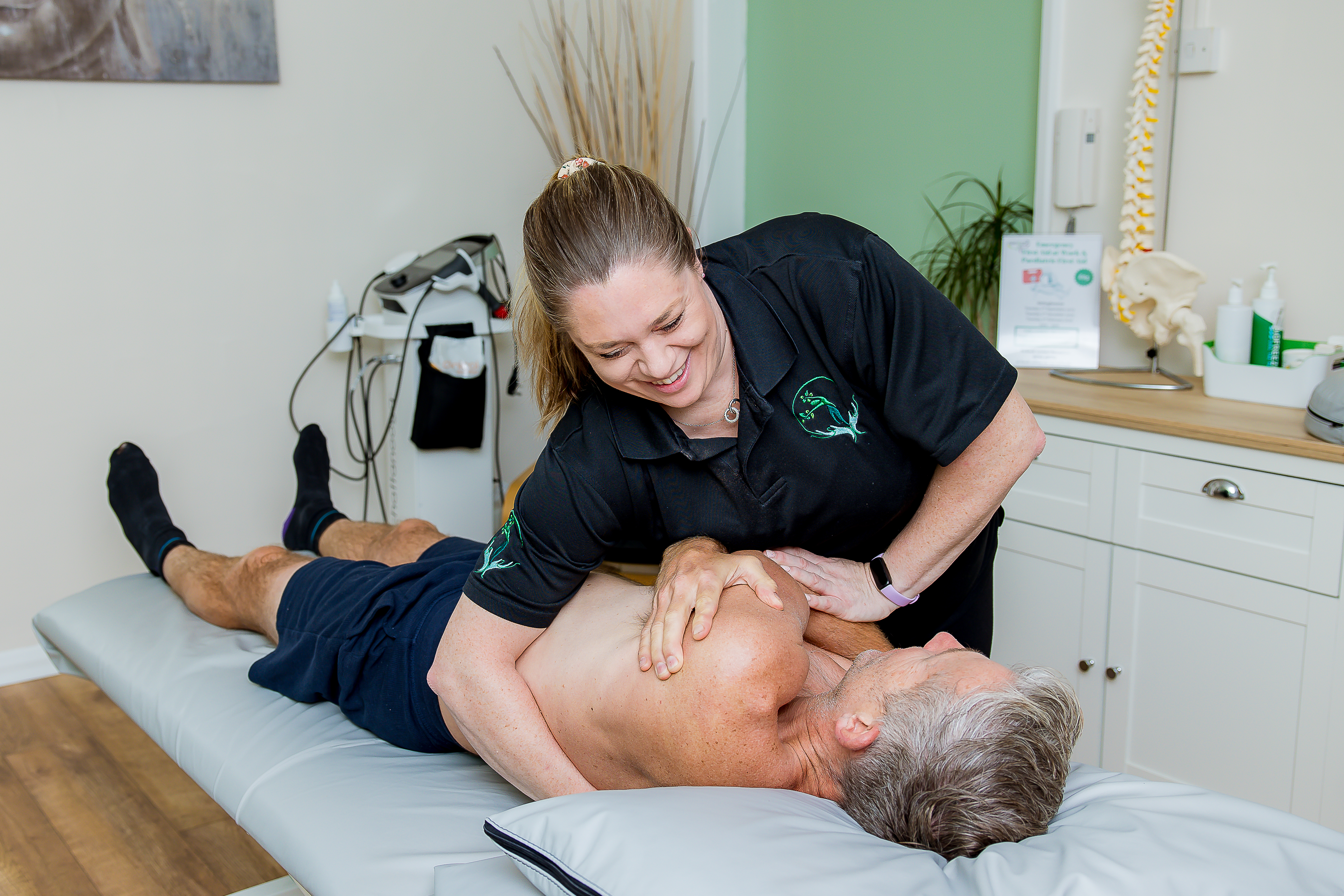 osteopath giving treatment