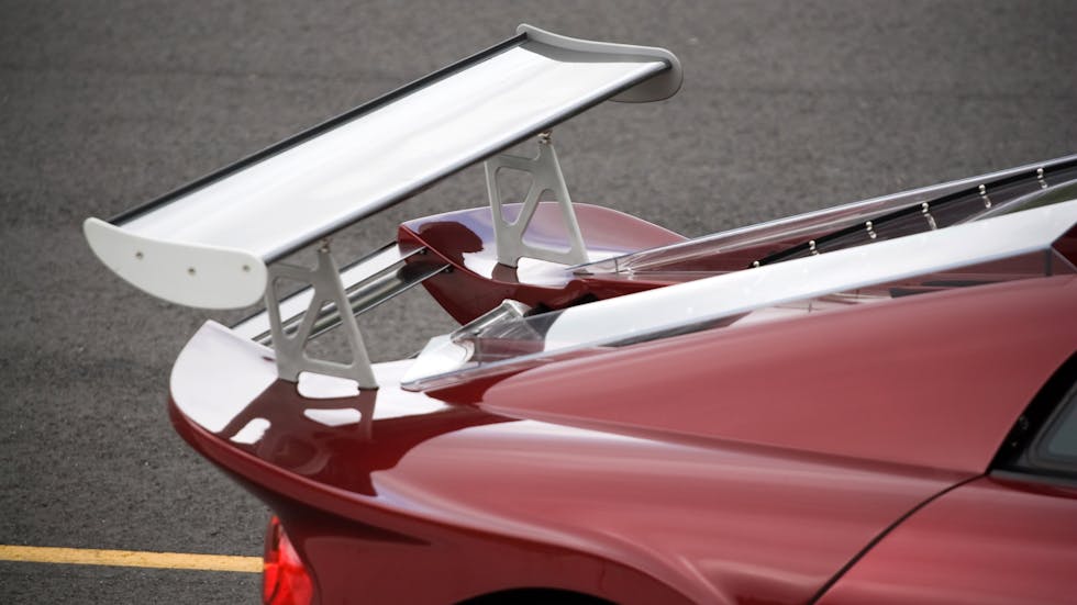 Spoiler of a racing car