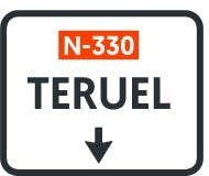 Señal de confirmación a Teruel