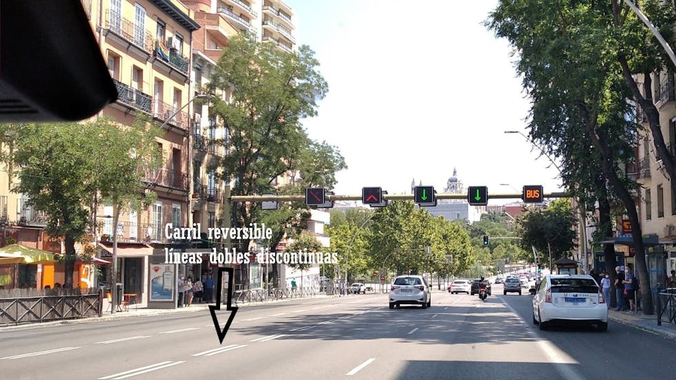 Carril reversible