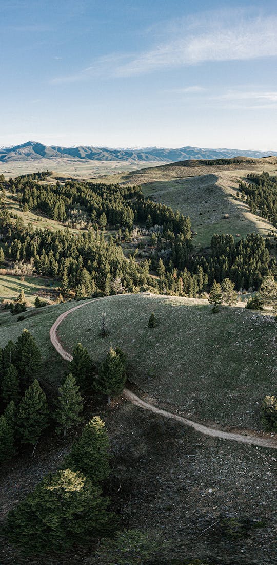 Backdrop of Bozeman, Montana where Oboz is headquartered