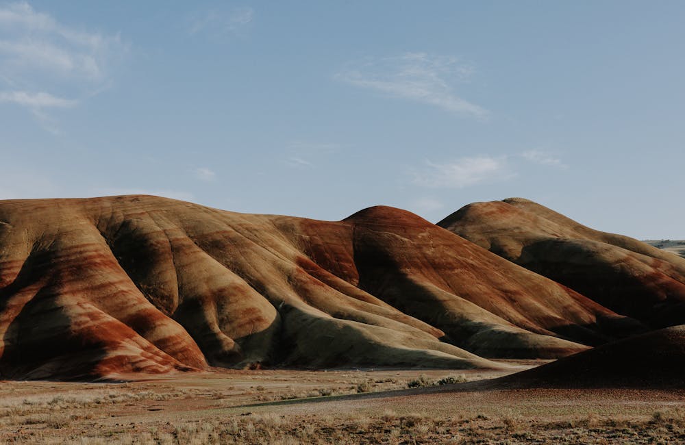Camping views in the Painted Hills area