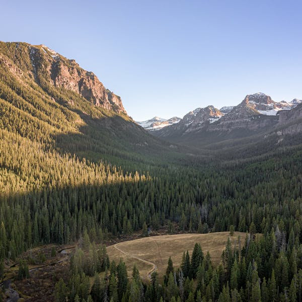 Beautiful view in Hyalite Canyon near Bozeman, Montana.