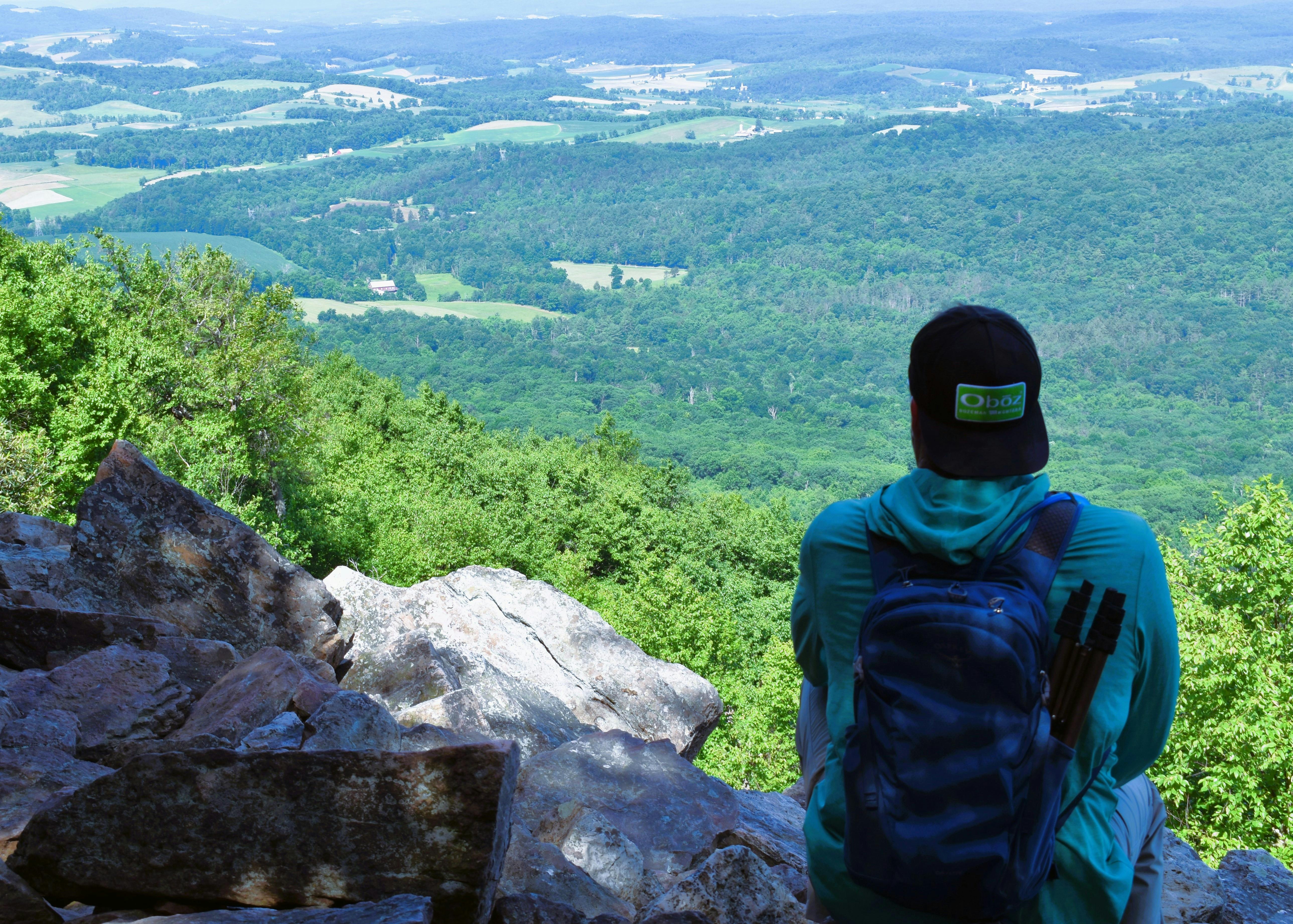 Test hike on the Standing Stone Trail. Image credit: Jory Brass.