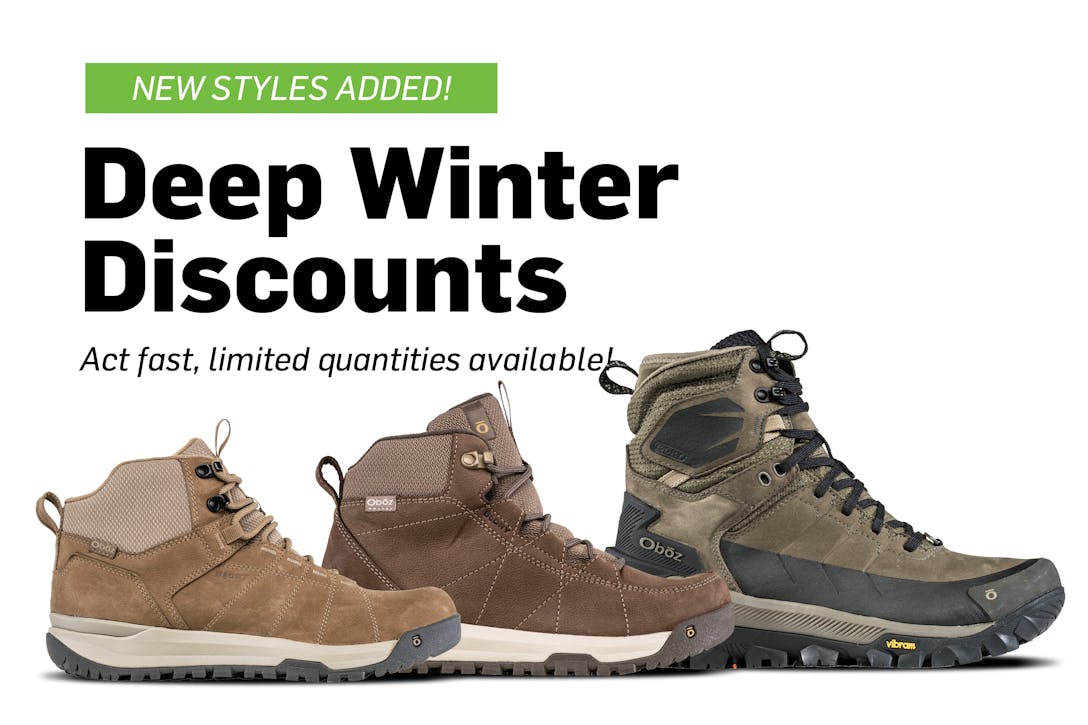 Oboz Winter Insulated boots winter sale including the Bangtail and Shedhorn.