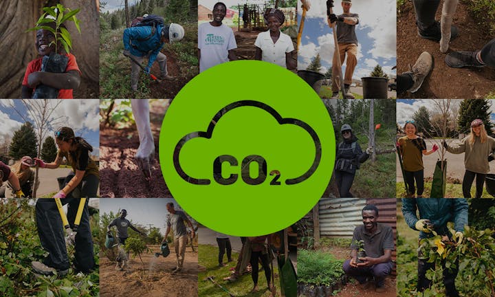 Oboz Footwear carbon dioxide CO2 logo.