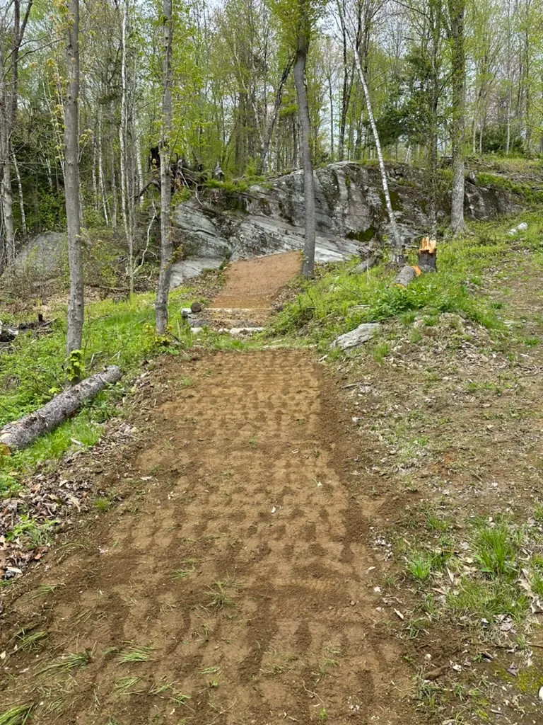 A trail in progress.
