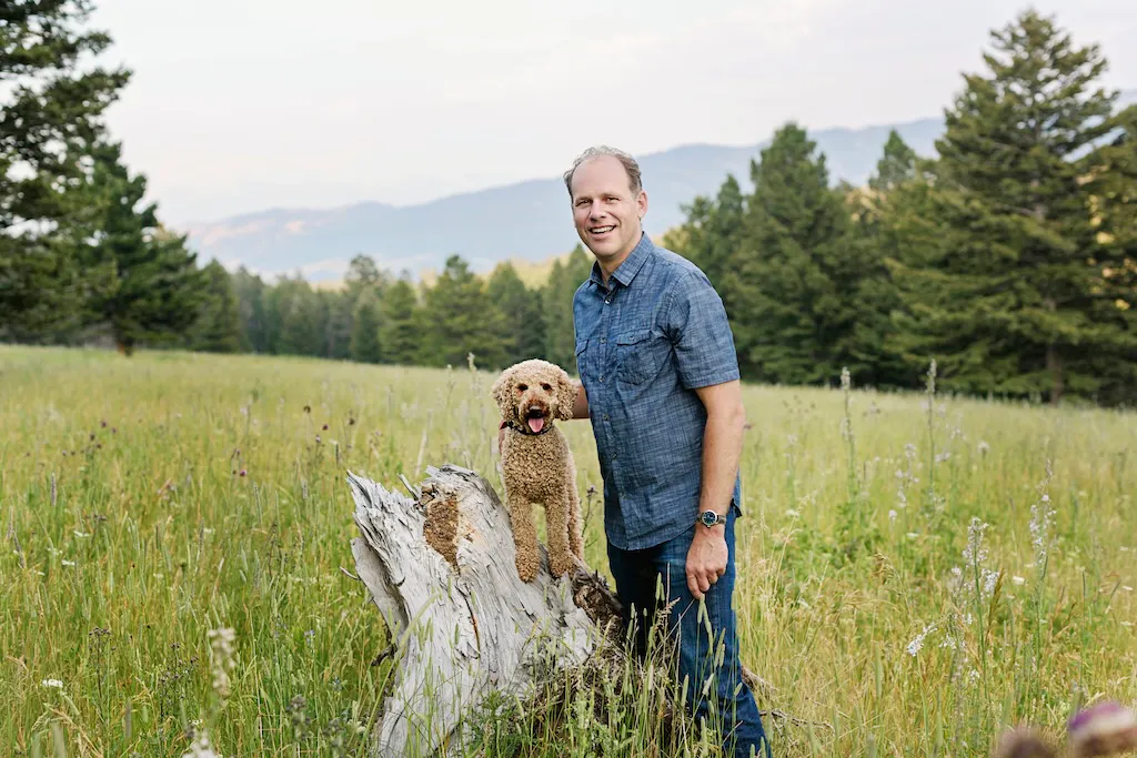 Spencer Williams of West Paw with his pup, chats B Corp certification and business goals.