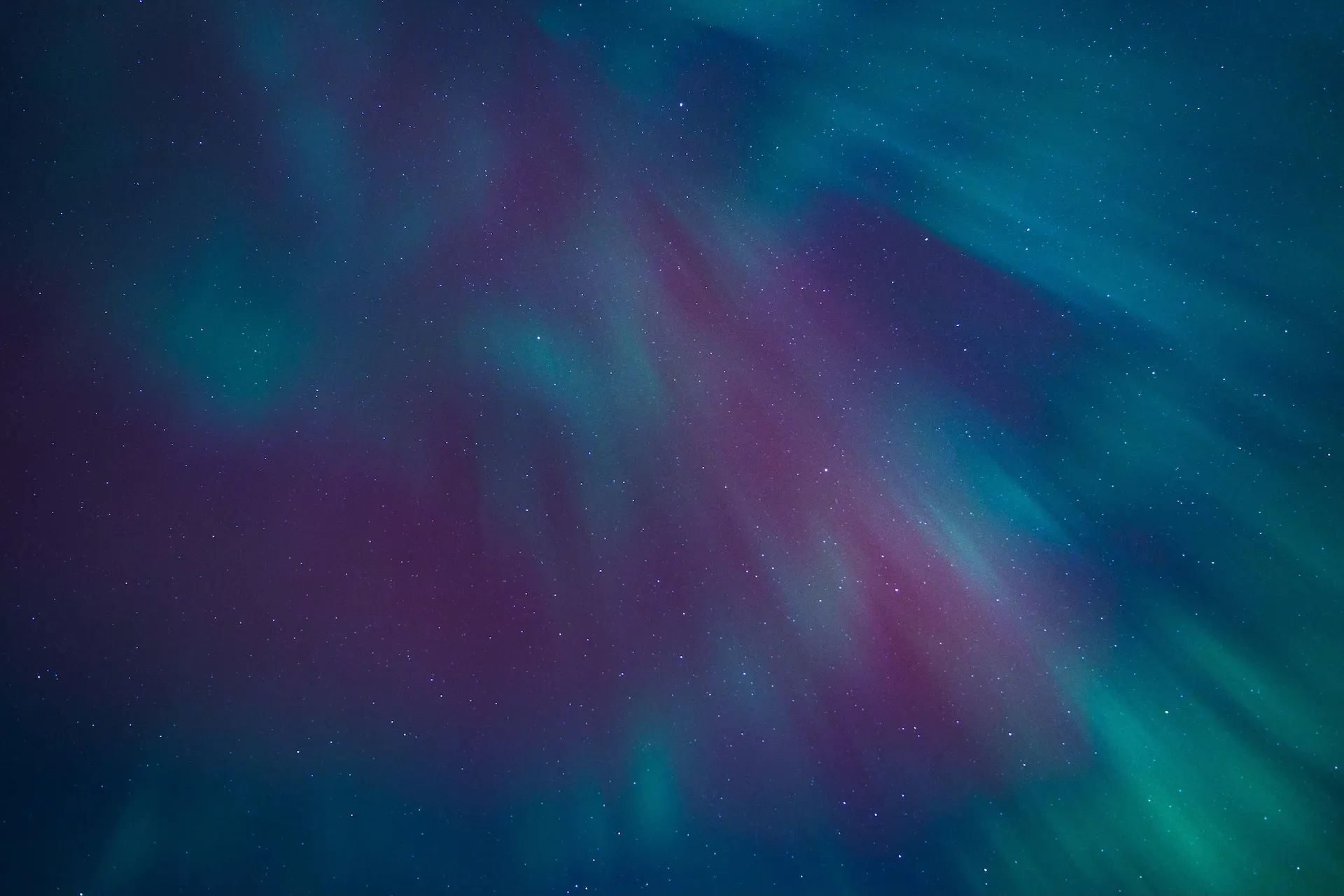 The aurora borealis over Glacier National Park in Montana